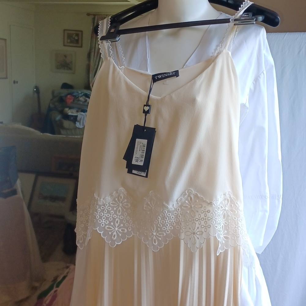Twinset Italy jumpsuit silk viscose polyester medium